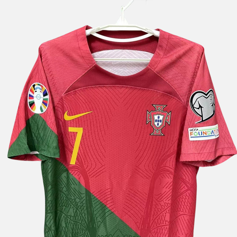 Cristiano Ronaldo CR7 Portugal National Team 2022 European Cup Home Original Retro Jersey