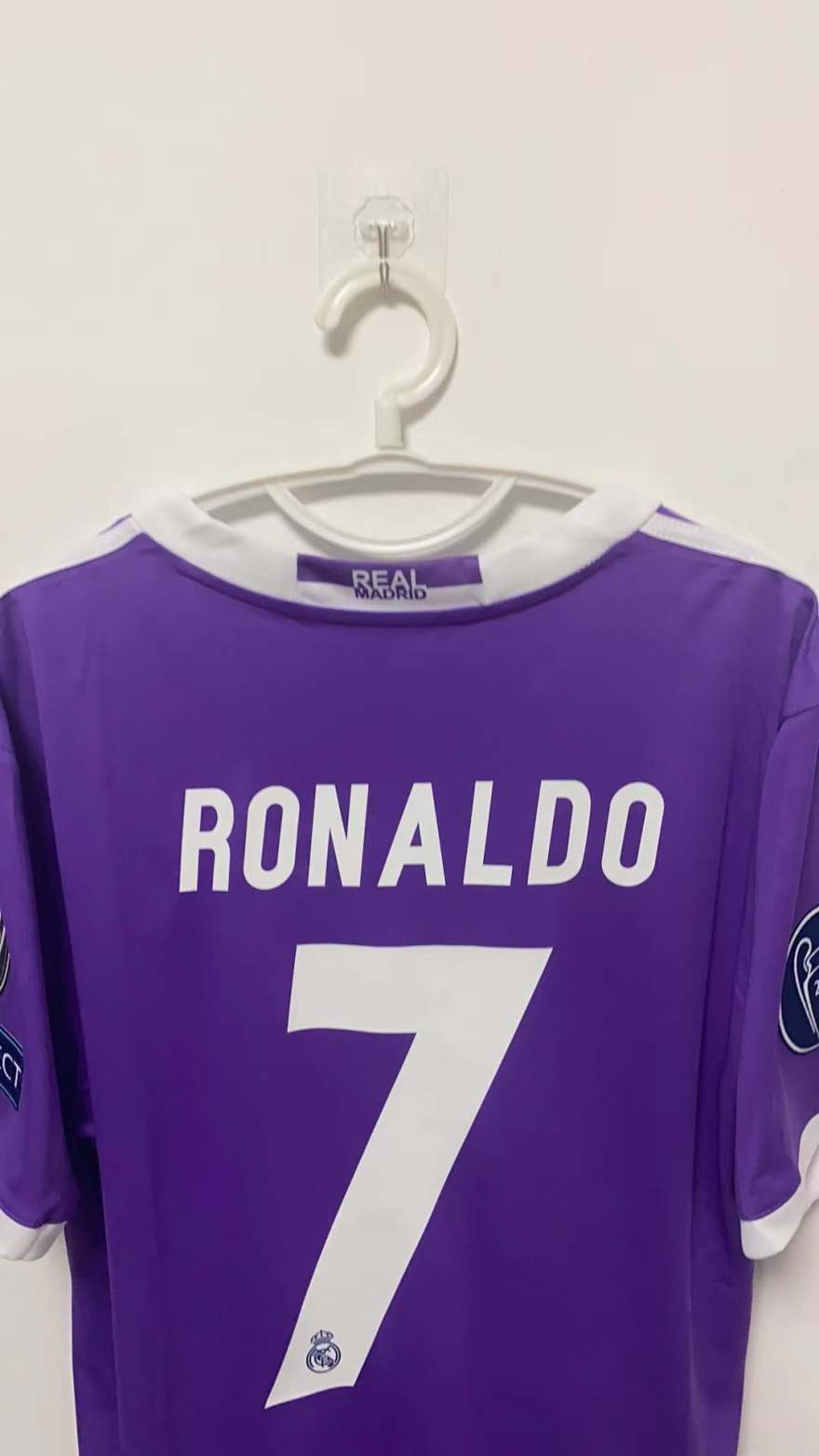 Cristiano Ronaldo CR7 Real Madrid 16/17 Away Original Retro Jersey Purple