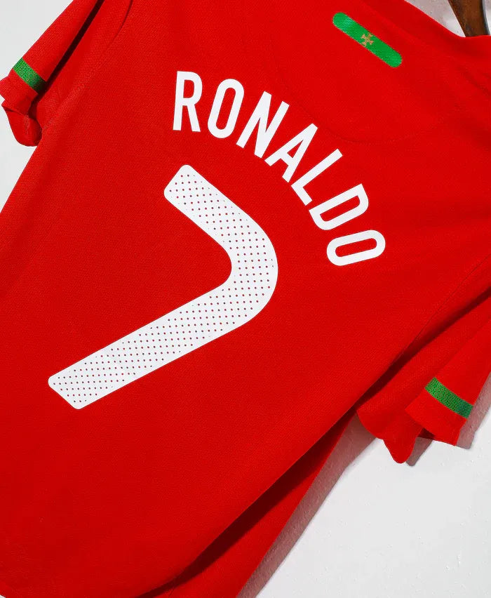 Cristiano Ronaldo CR7 Portugal National Team 2010 Home Original Retro Jersey