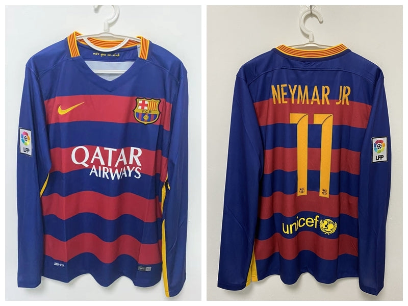 Neymar 2015-16 Barcelona Home Original Retro Jersey