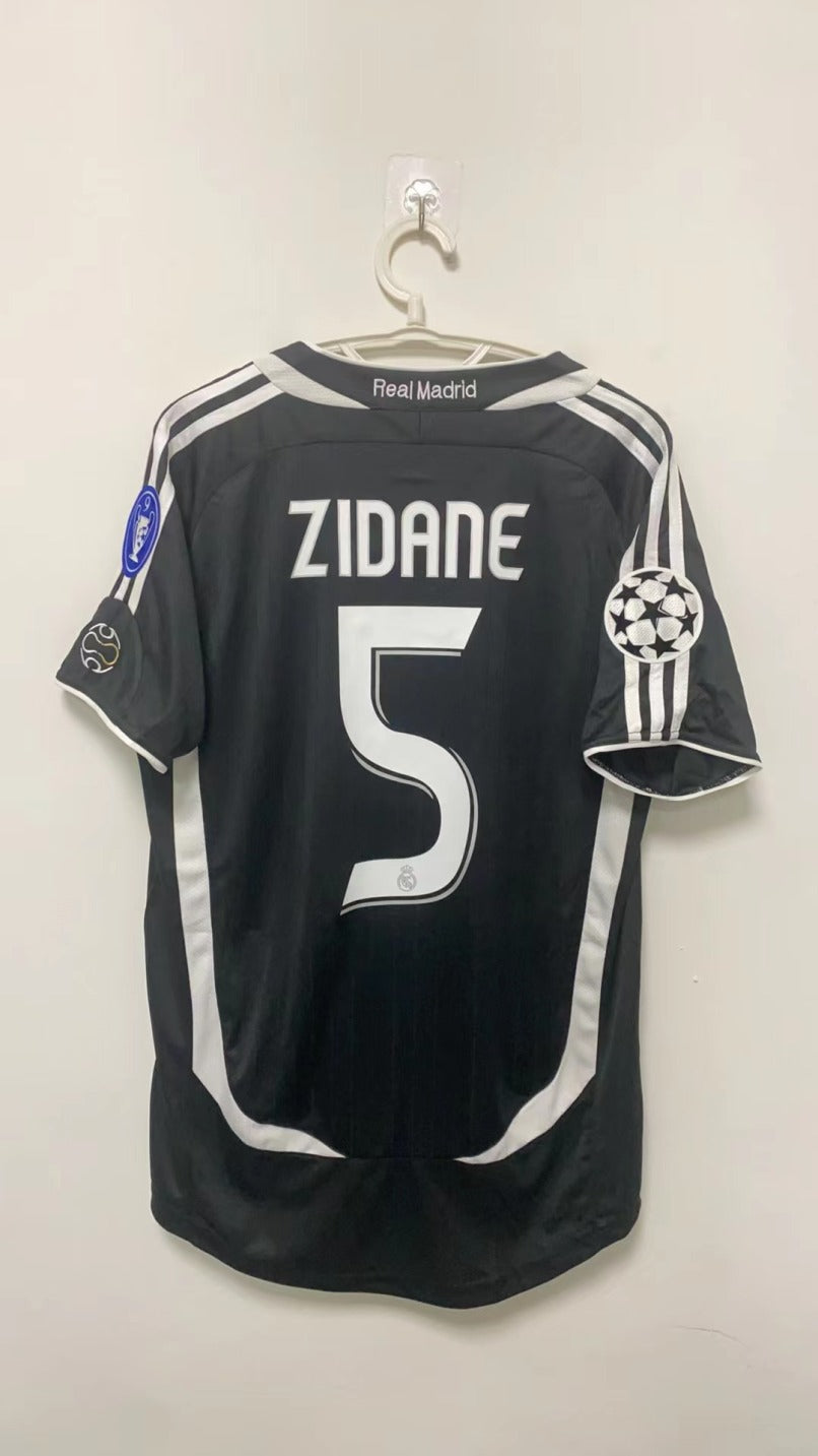 Zidane Real Madrid 05/06 Second away game in the Champions League Original Retro Jersey