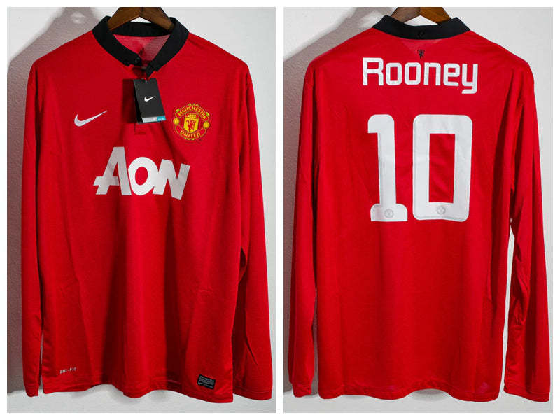 Wayne Rooney Manchester United 13/14 Home Original Retro Jersey