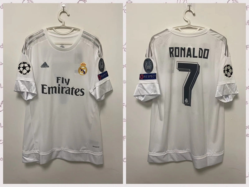 Cristiano Ronaldo CR7 Real Madrid15/16 Home Original Retro Jersey