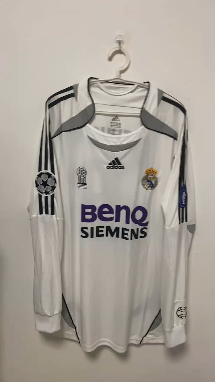 David Beckham Real Madrid 06/07 Home Original Retro Jersey