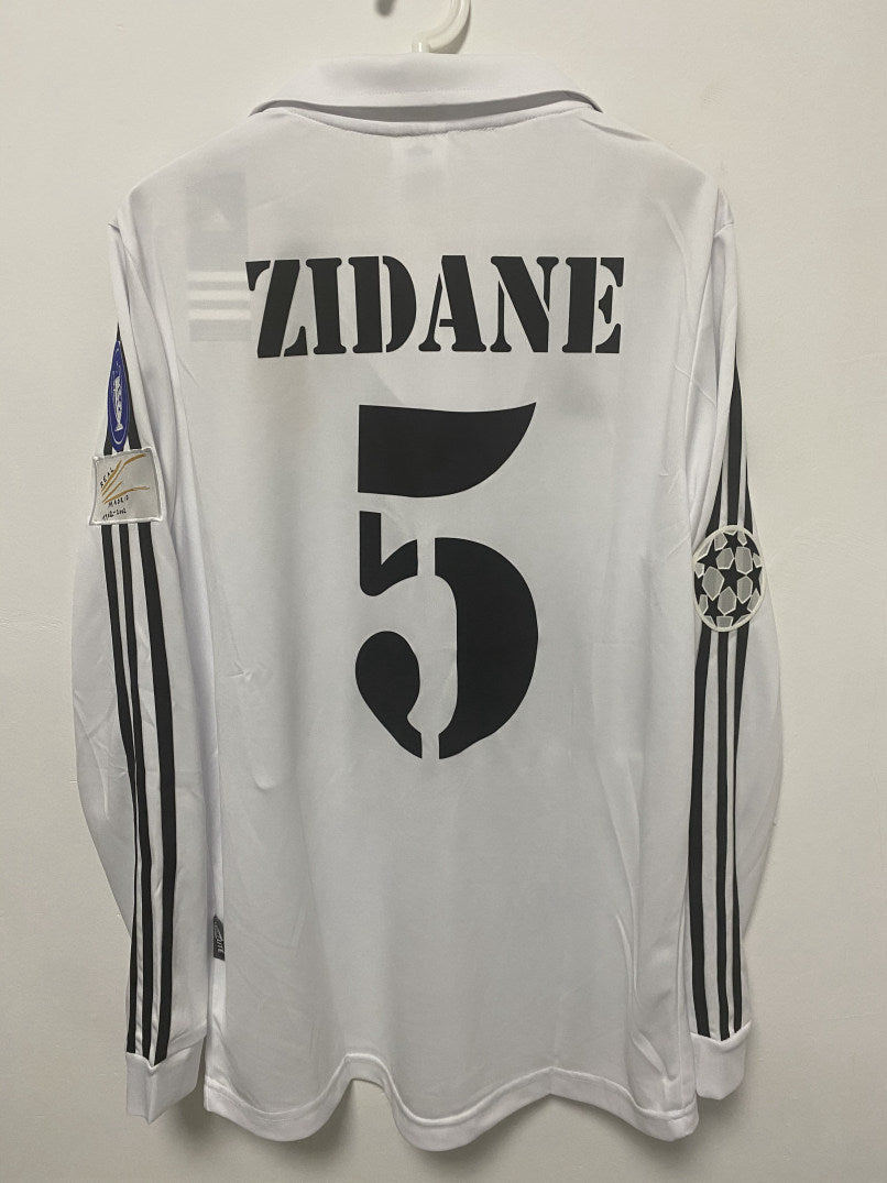 Zidane Real Madrid 01/02 Home Original Retro Jersey