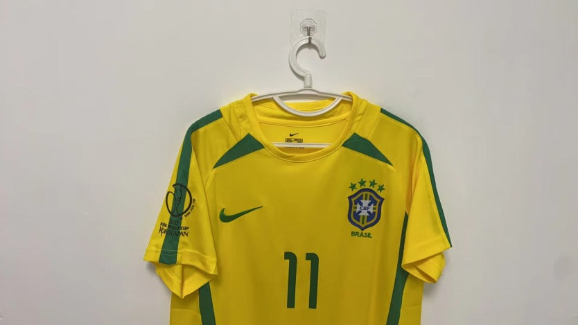 Ronaldinho Brazilian National Team 2002 Home Original Retro Jersey