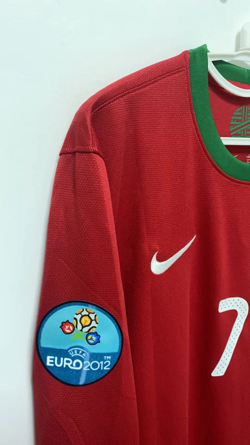 Cristiano Ronaldo CR7 Portugal National Team 2012 Home Original Retro Jersey