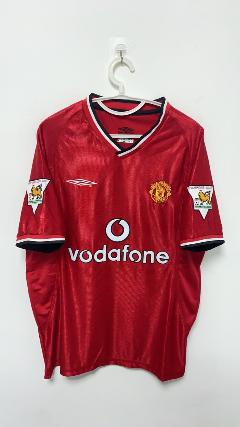 David Beckham Manchester United 01/02 Home Original Retro Jersey
