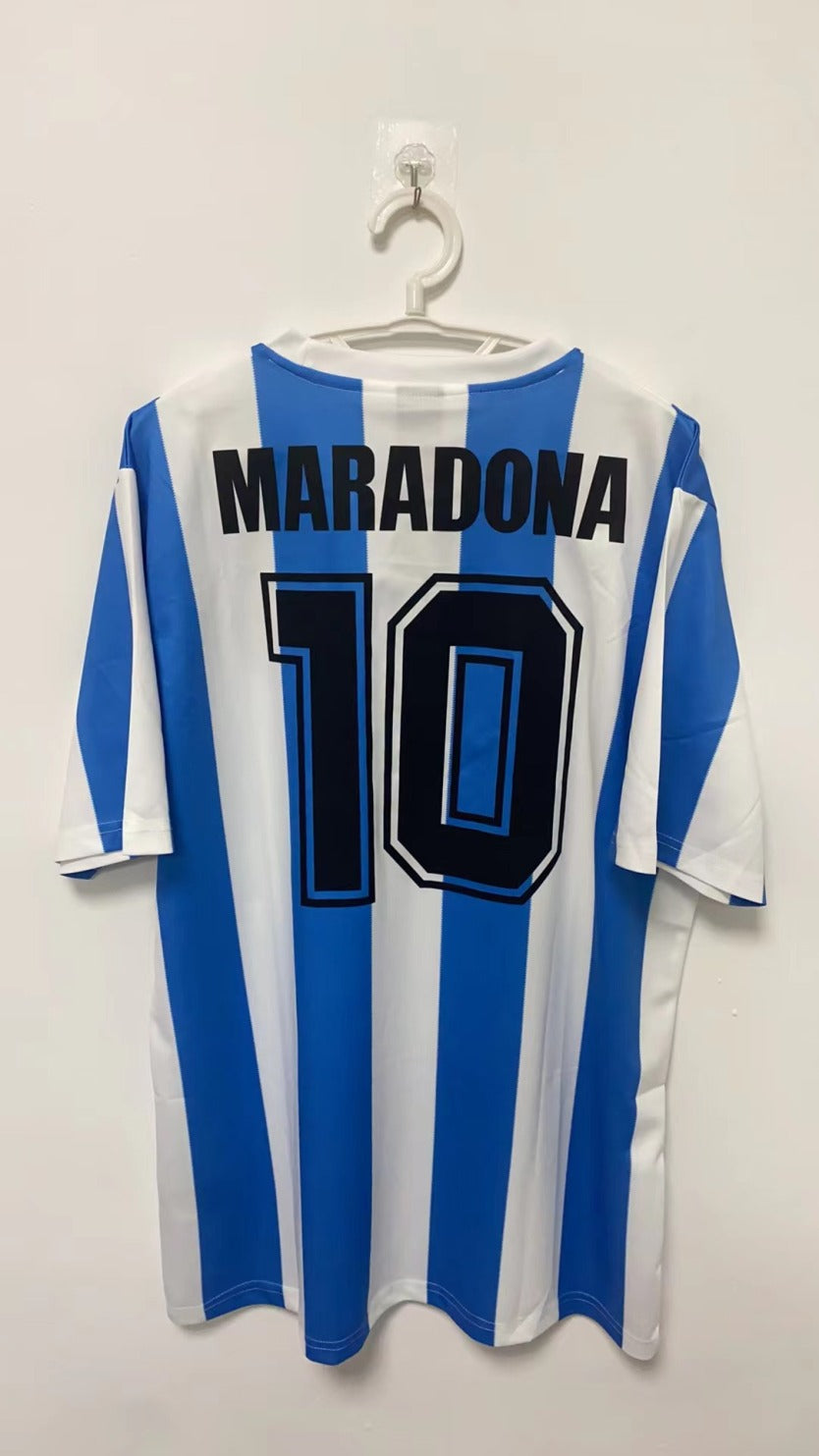 Maradona Argentina National Team 1986 Home Original Retro Jersey