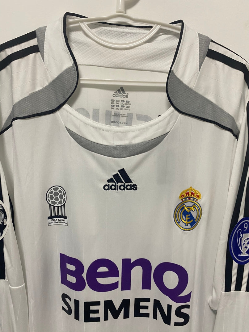 David Beckham Real Madrid 06/07 Home Original Retro Jersey
