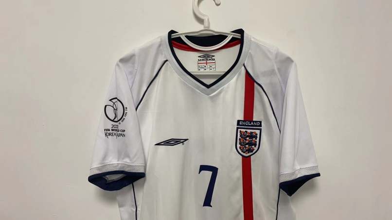 David Beckham England National Team2002 Home Original Retro Jersey
