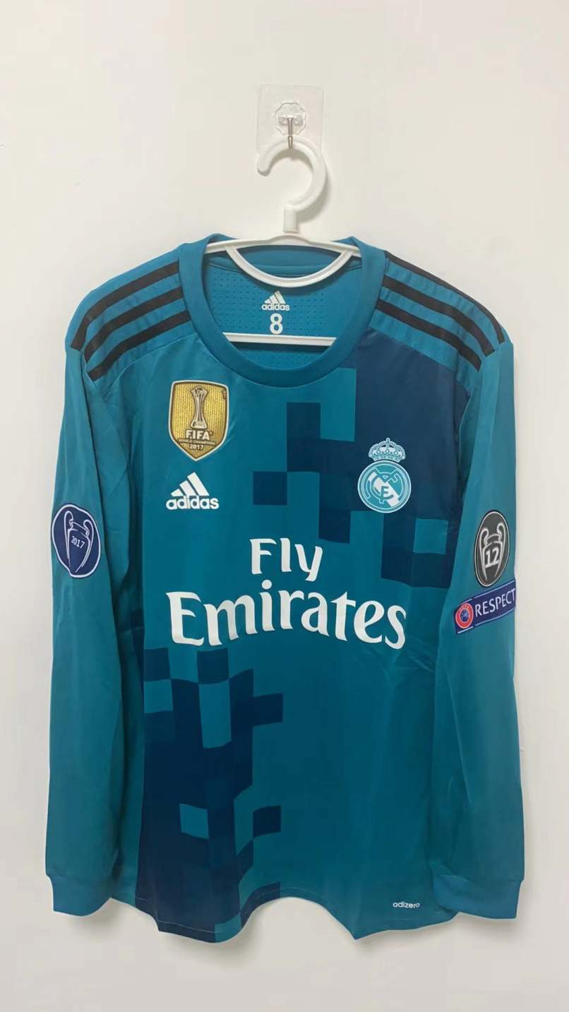 Cristiano Ronaldo CR7 Real Madrid 16/17 Away Original Retro Jersey Green