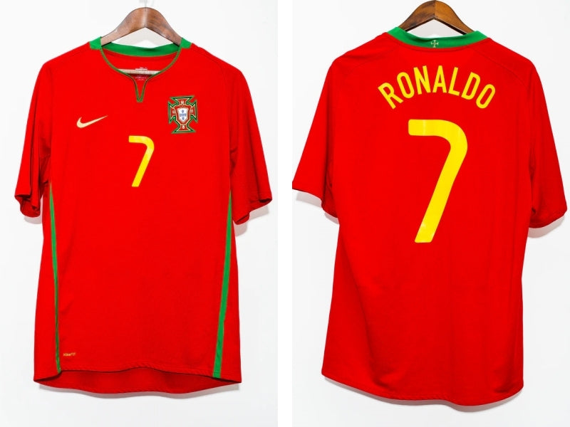 Cristiano Ronaldo CR7 Portugal National Team 2008 Home Original Retro Jersey