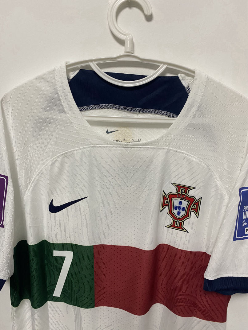 Cristiano Ronaldo CR7 Portugal National Team 2022 World Cup Away Original Retro Jersey