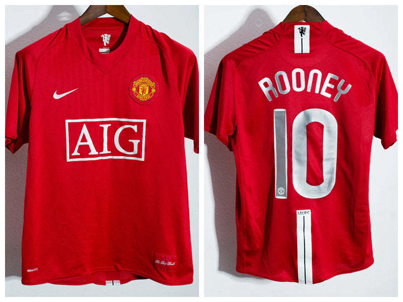 Wayne Rooney Manchester United 07/08 Home Original Retro Jersey