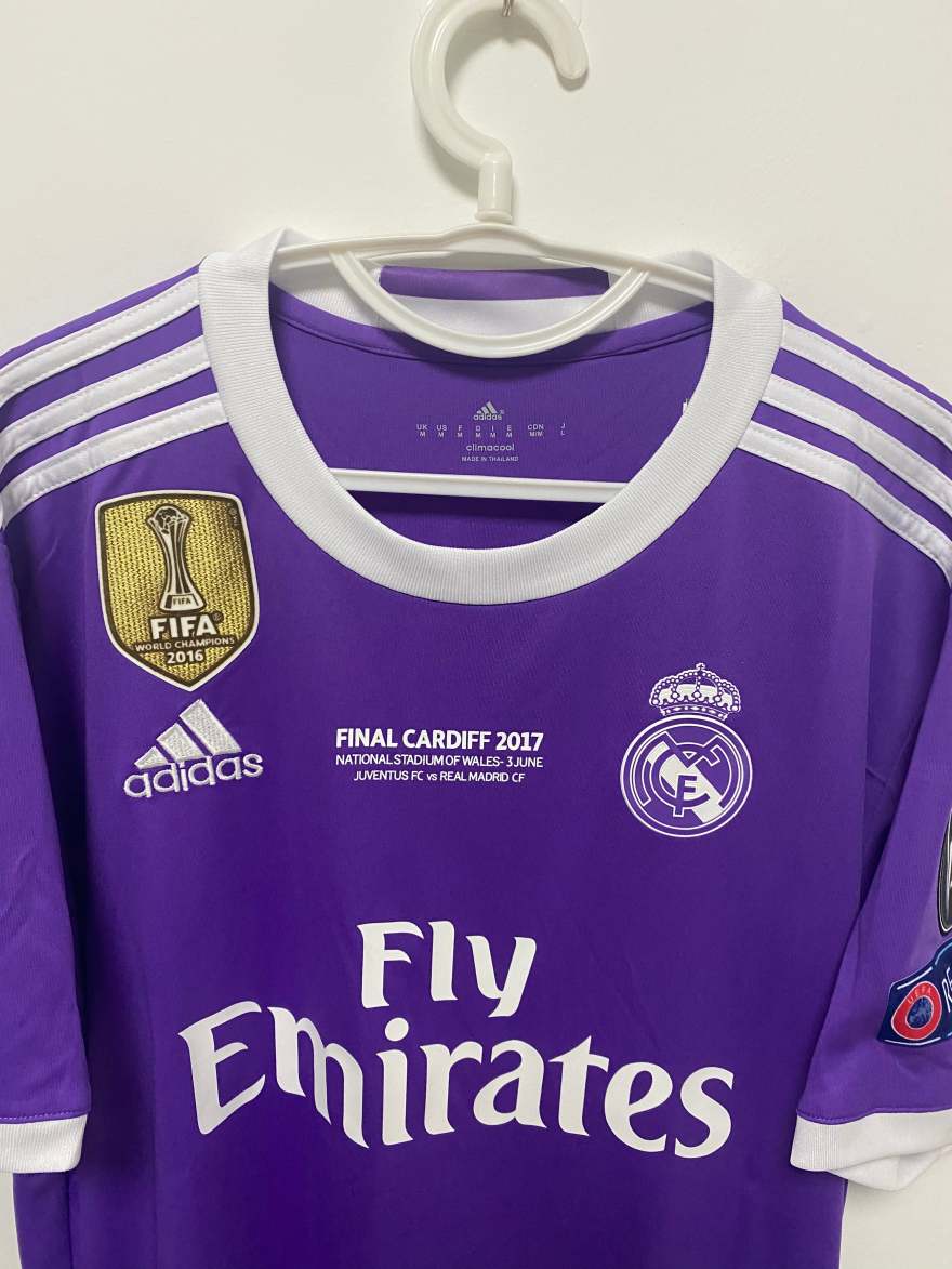 Cristiano Ronaldo CR7 Real Madrid 16/17 Away Original Retro Jersey Purple