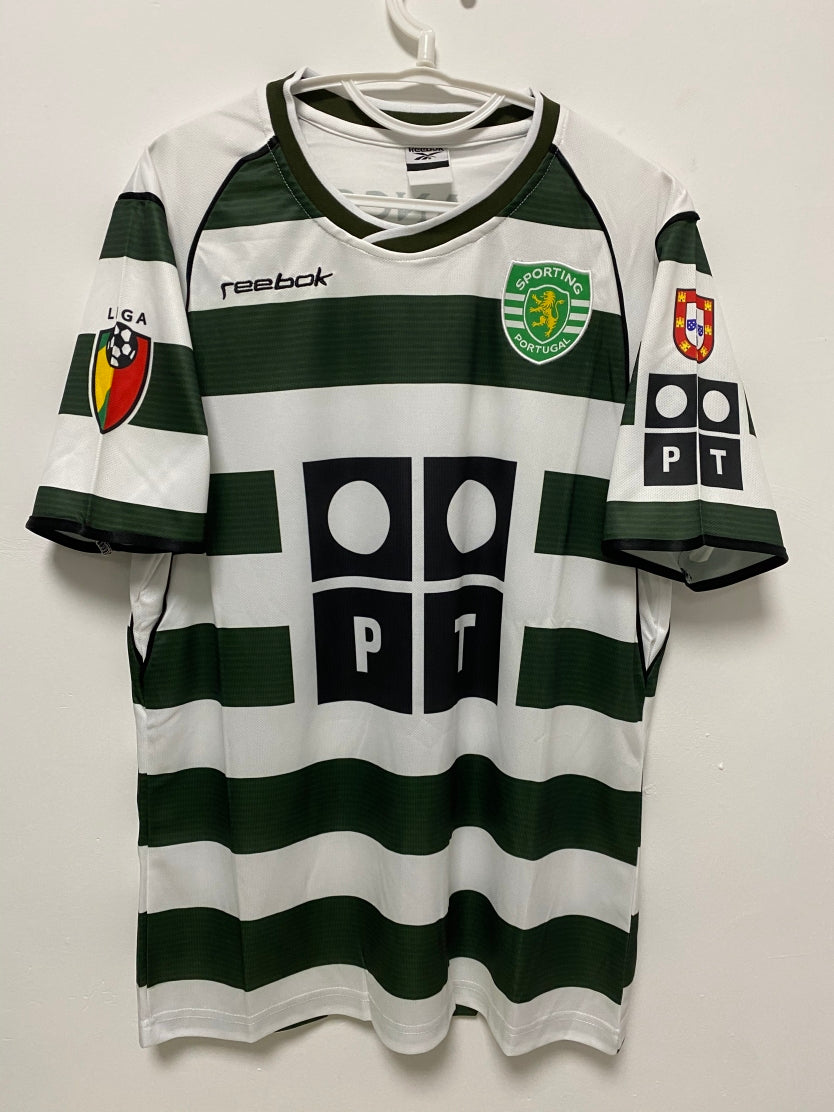 Cristiano Ronaldo CR7 Sporting Lisbon 01/03 Home Short-sleeve Retro Jersey