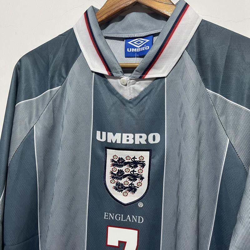 David Beckham England National Team 1996 Away Original Retro Jersey