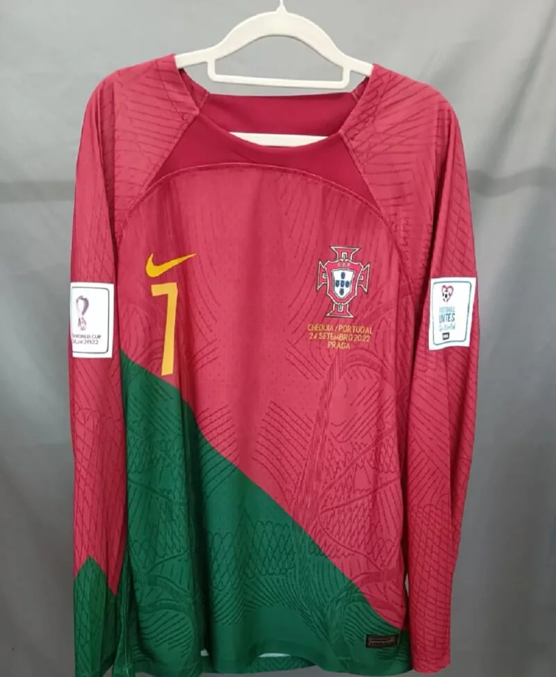 Cristiano Ronaldo CR7 Portugal National Team 2022 World Cup Home Original Retro Jersey