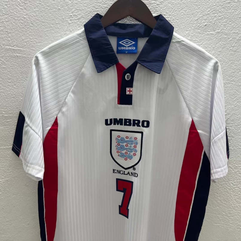 David Beckham England National Team 1998 Home Original Retro Jersey
