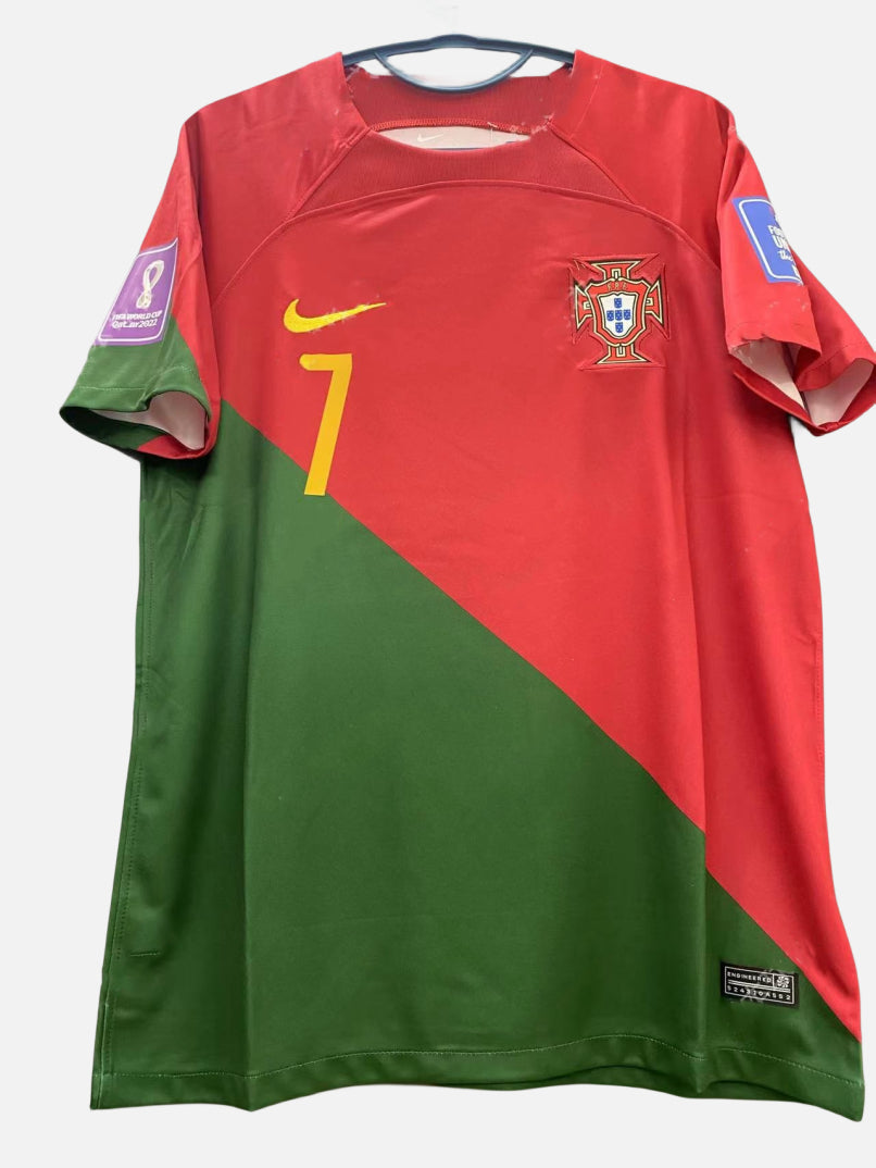 Nike Cristiano Ronaldo CR7 Portugal National Team 2022 World Cup Home Original Retro Jersey