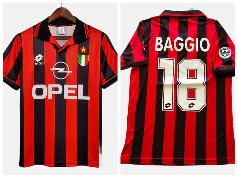 Roberto Baggio AC Milan 96/97 Home Original Retro Jersey