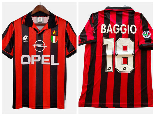 Roberto Baggio AC Milan 96/97 Home Original Retro Jersey