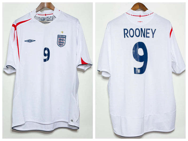 Wayne Rooney England National Team 2006 Home Original Retro Jersey