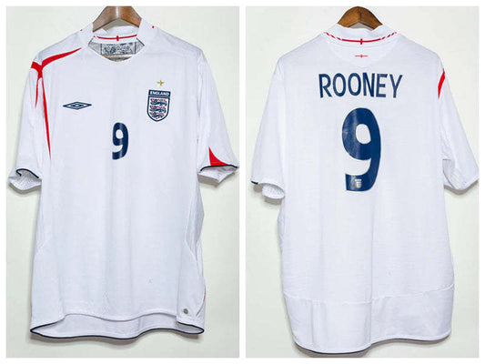 Wayne Rooney England National Team 2006 Home Original Retro Jersey