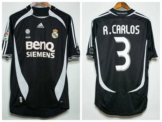 R Carlos Real Madrid 06/07 Away Original Retro Jersey