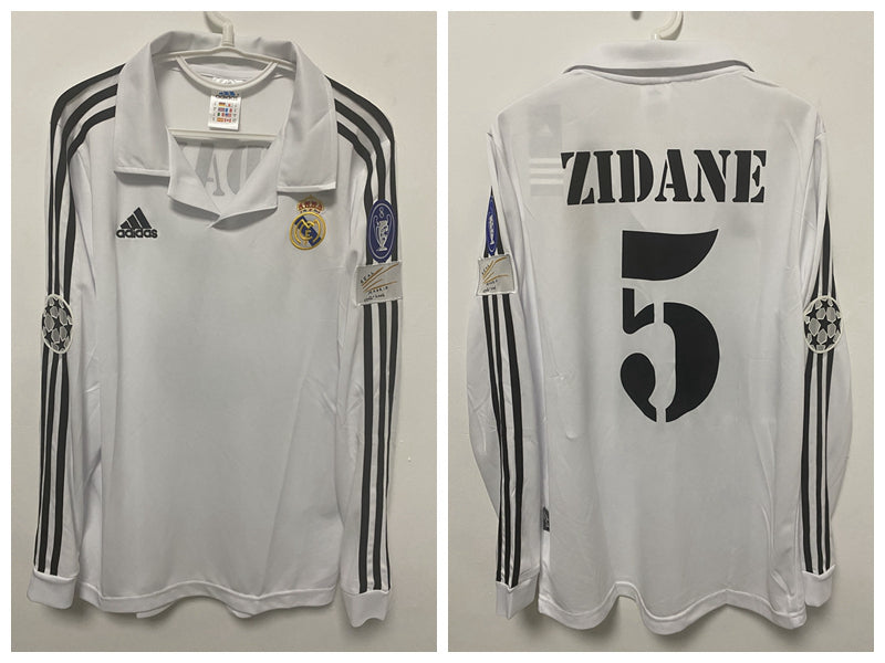 Zidane Real Madrid 01/02 Home Original Retro Jersey