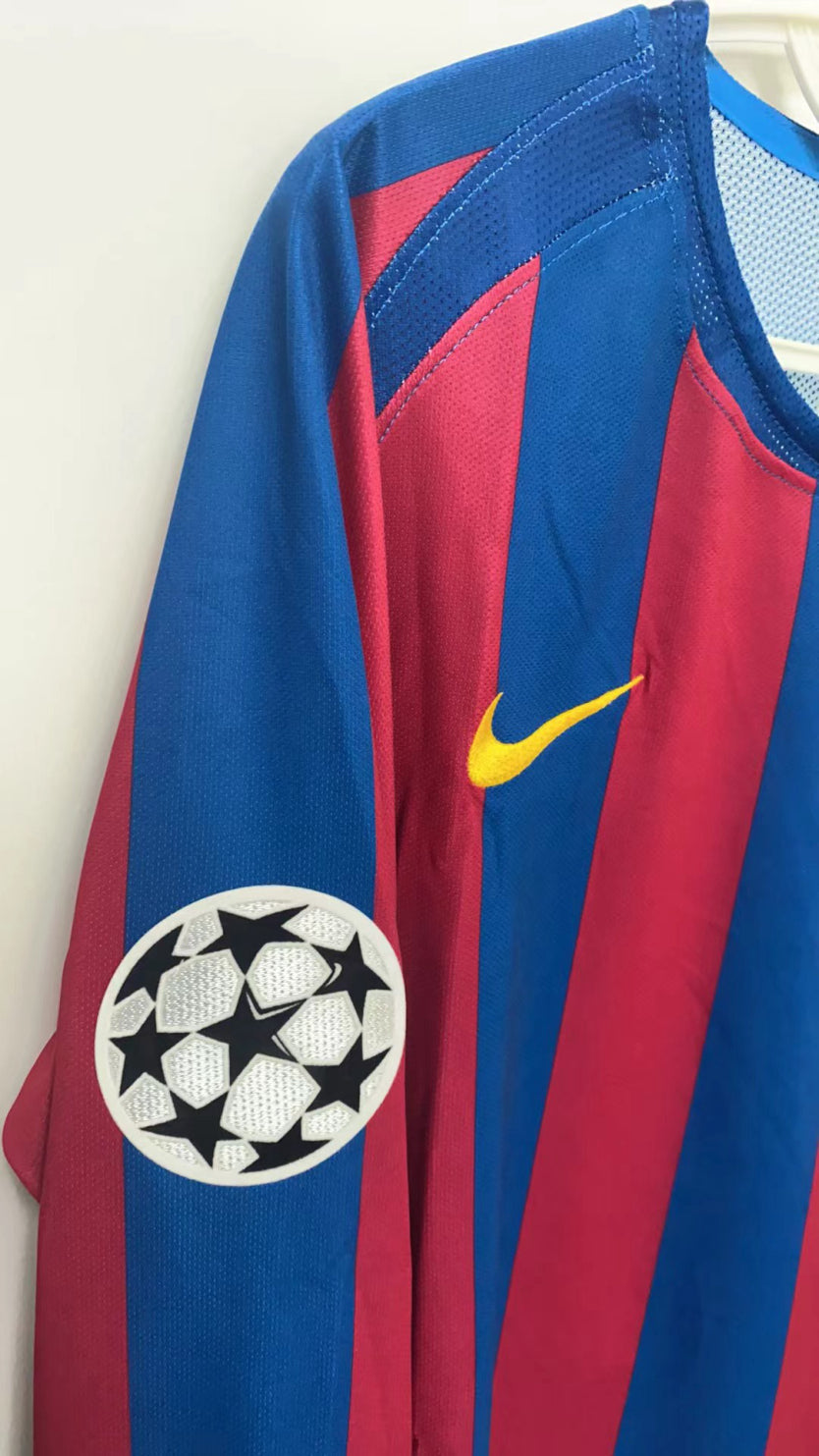 Ronaldinho Barcelona 06/06 Home Original Retro Jersey