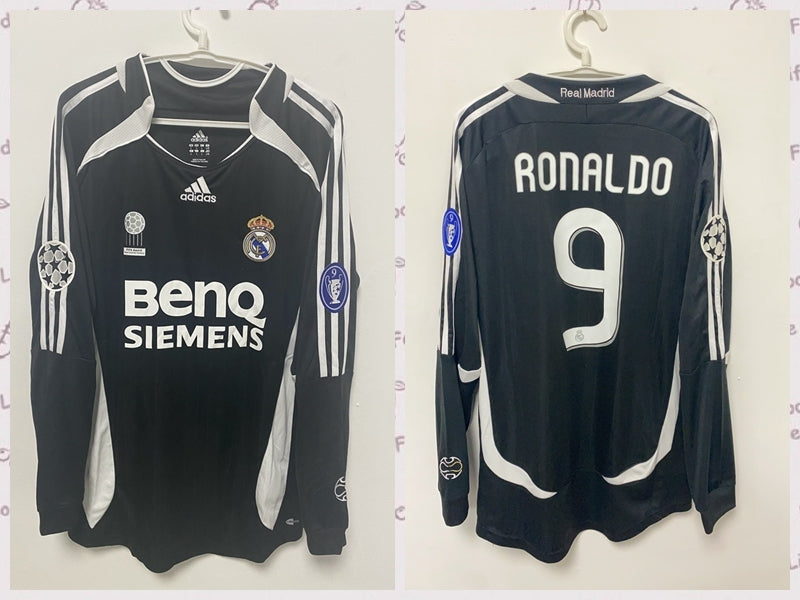 Ronaldo Real Madrid 06/07 Third away long sleeved Original Retro Jersey