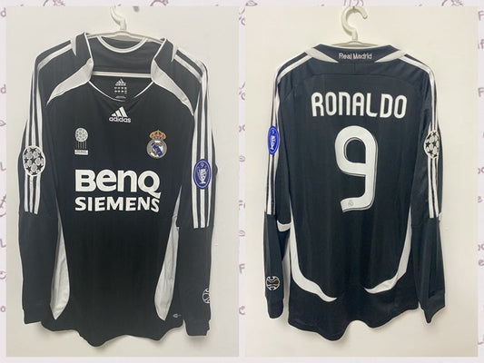 Ronaldo Real Madrid 06/07 Third away long sleeved Original Retro Jersey