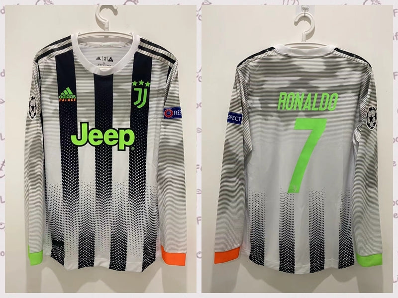 Cristiano Ronaldo CR7 Juventus 19/20 Limited Edition Long sleeve Retro Jersey