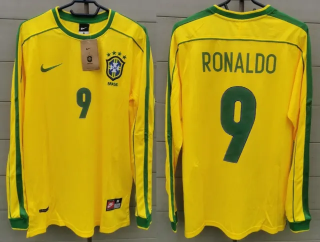 Ronaldo Brazil National Team 1998 Home Original Retro Jersey