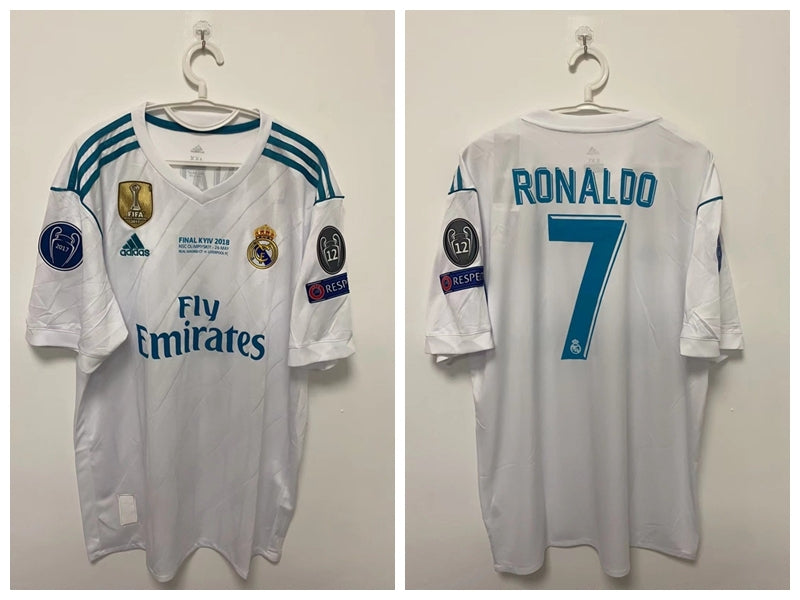Cristiano Ronaldo CR7 Real Madrid 17/18 Home Original Retro Jersey