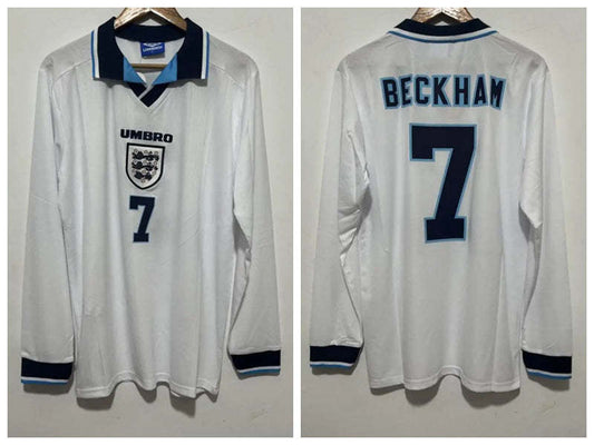 David Beckham England National Team 1996 Home Original Retro Jersey