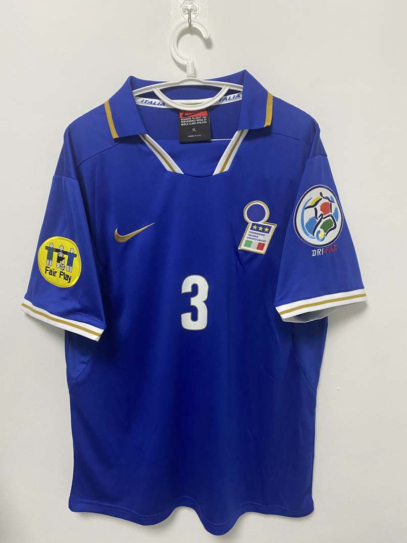 Maldini Italian National Team 1996 Home Original Retro Jersey