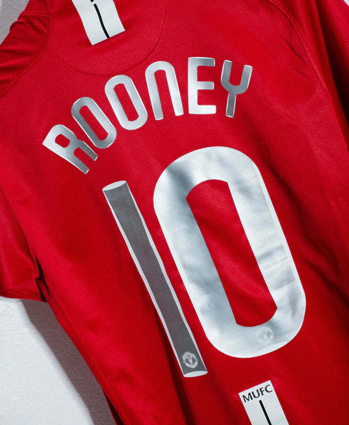 Wayne Rooney Manchester United 07/08 Home Original Retro Jersey