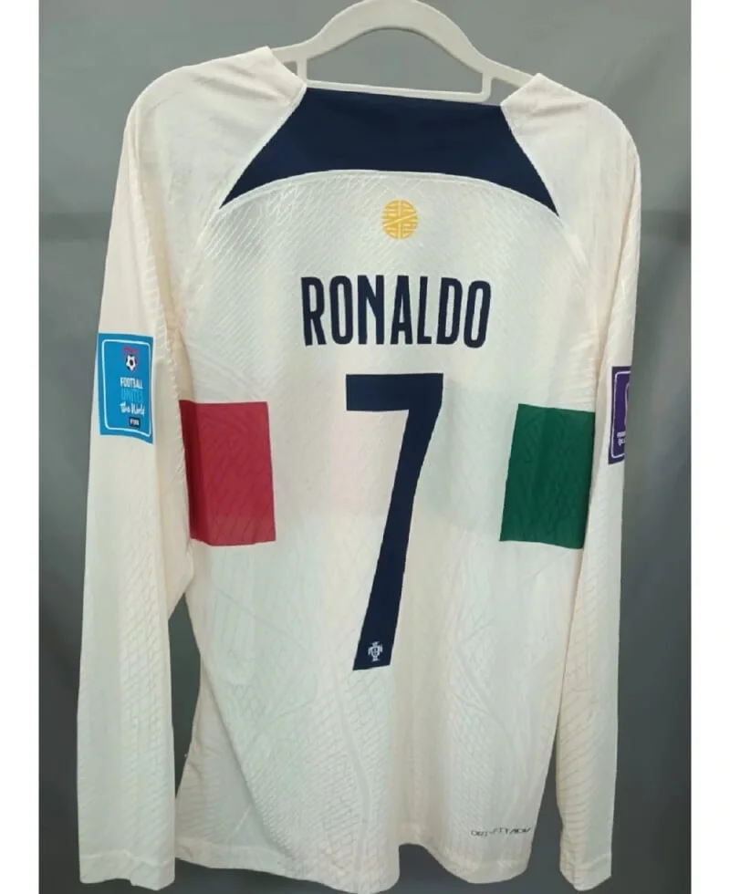 Cristiano Ronaldo CR7 Portugal National Team 2022 World Cup Away Original Retro Jersey