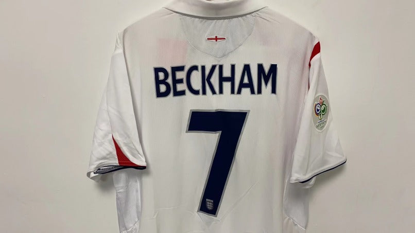 David Beckham England National Team 2006 Home Original Retro Jersey