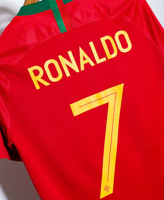 Cristiano Ronaldo CR7 Portugal National Team 2018 Home Original Retro Jersey