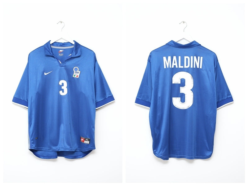 Maldini Italian National Team 1998 Home Original Retro Jersey