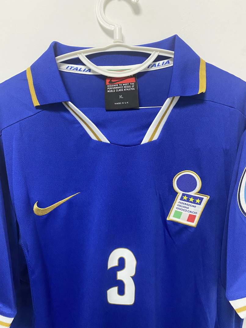 Maldini Italian National Team 1996 Home Original Retro Jersey