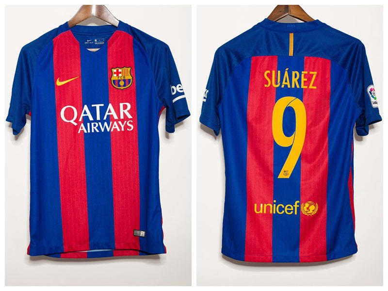 Luis Suarez Barcelona 16/17 Home Original Retro Jersey