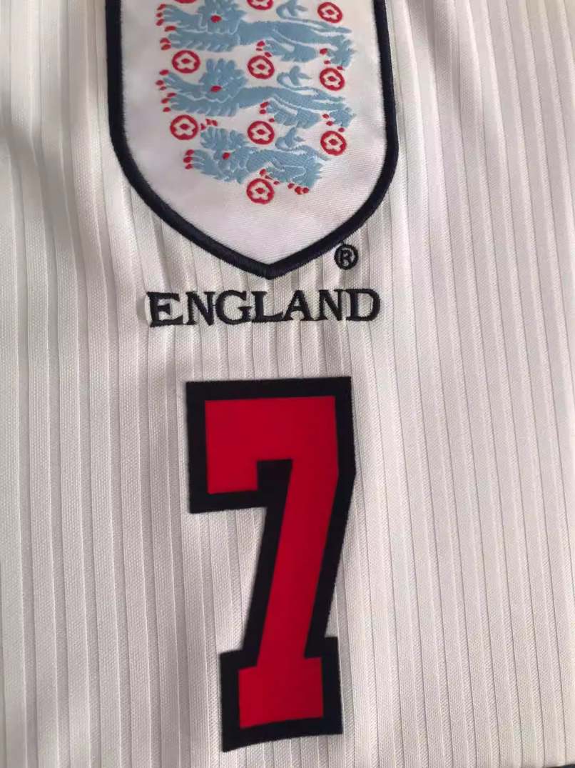 David Beckham England National Team 1998 Home Original Retro Jersey