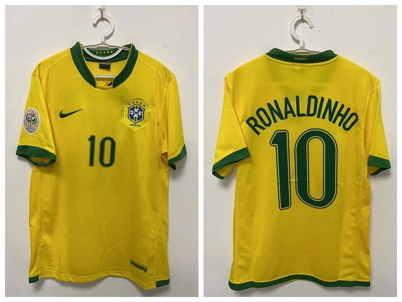 Ronaldinho Brazilian National Team 2006 Home Original Retro Jersey