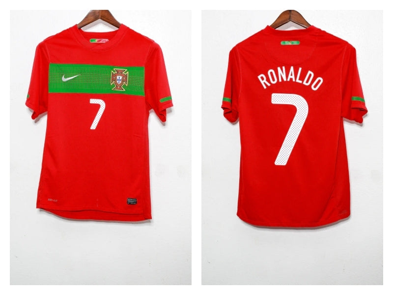 Cristiano Ronaldo CR7 Portugal National Team 2010 Home Original Retro Jersey