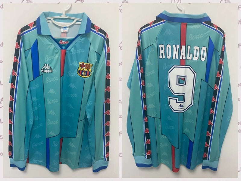 Ronaldo Barcelona 96/97 away long sleeved Original Retro Jersey